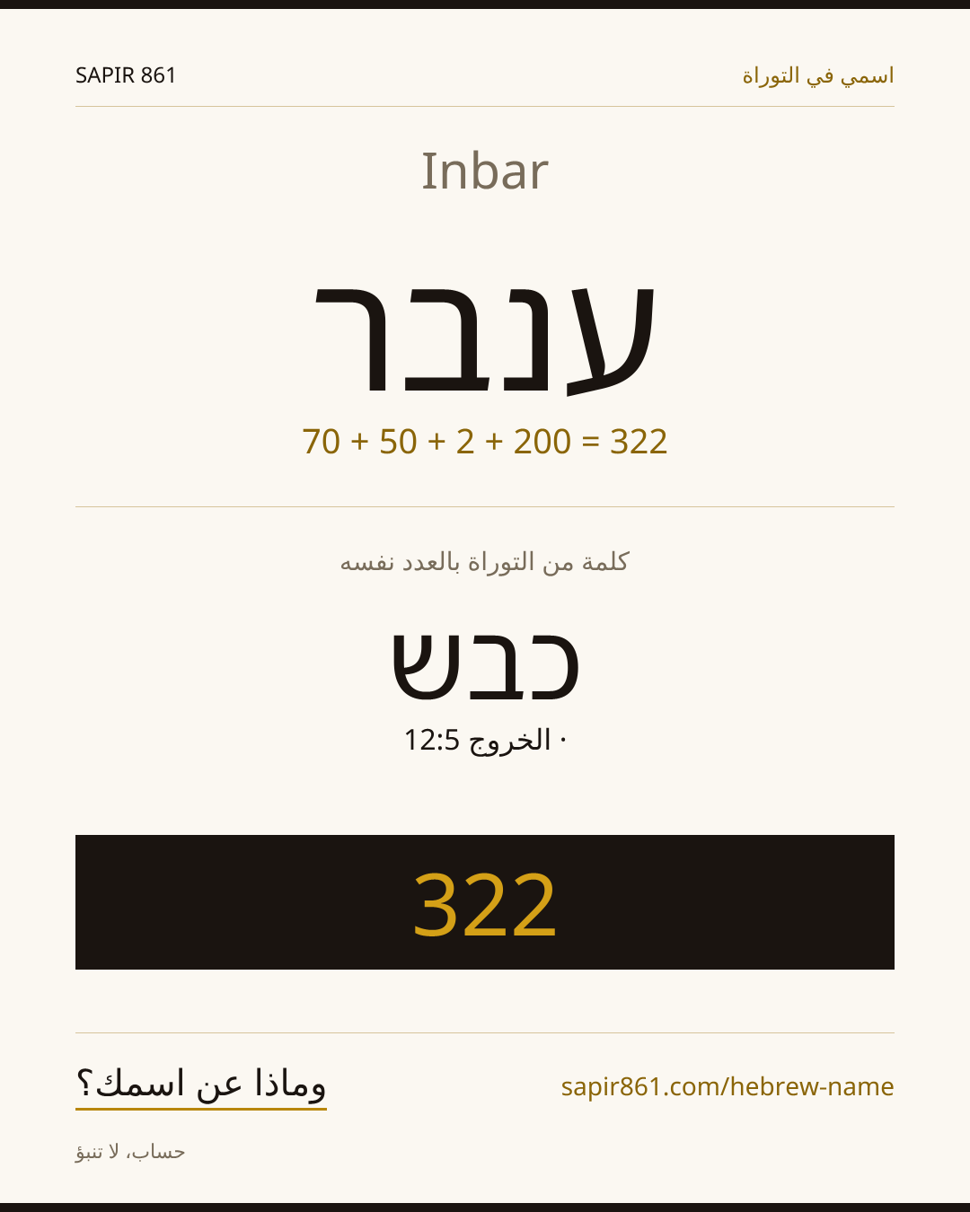 Inbar — ענבר