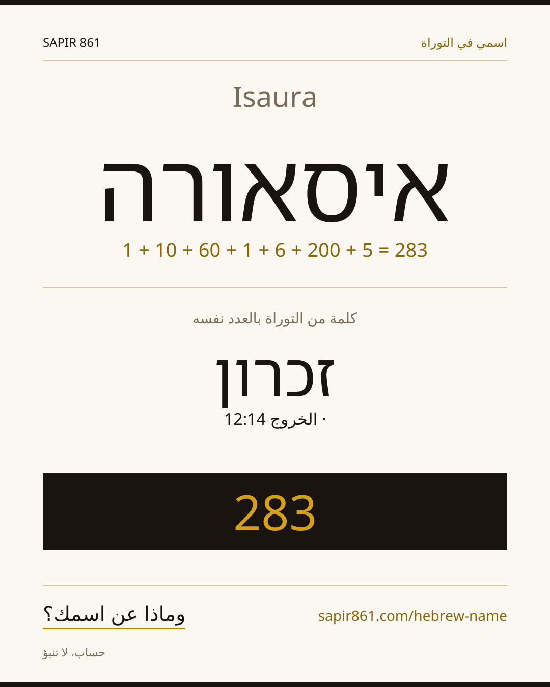 Isaura — איסאורה