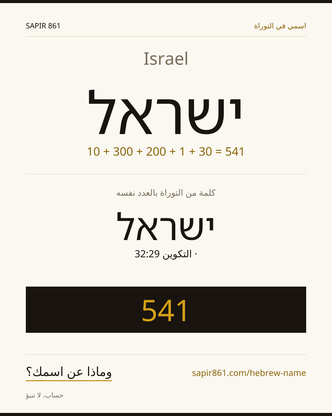 Israel — ישראל