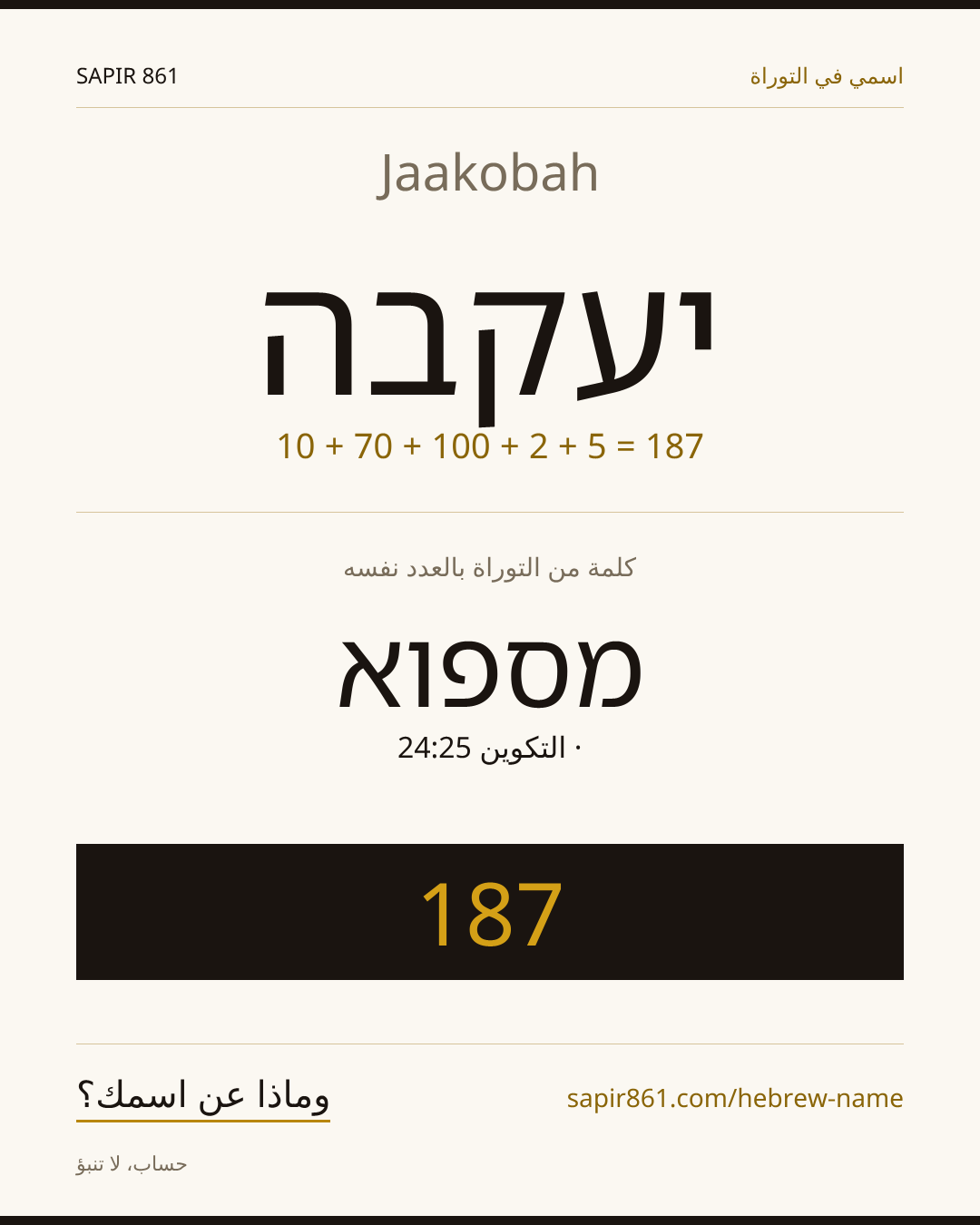 Jaakobah — יעקבה