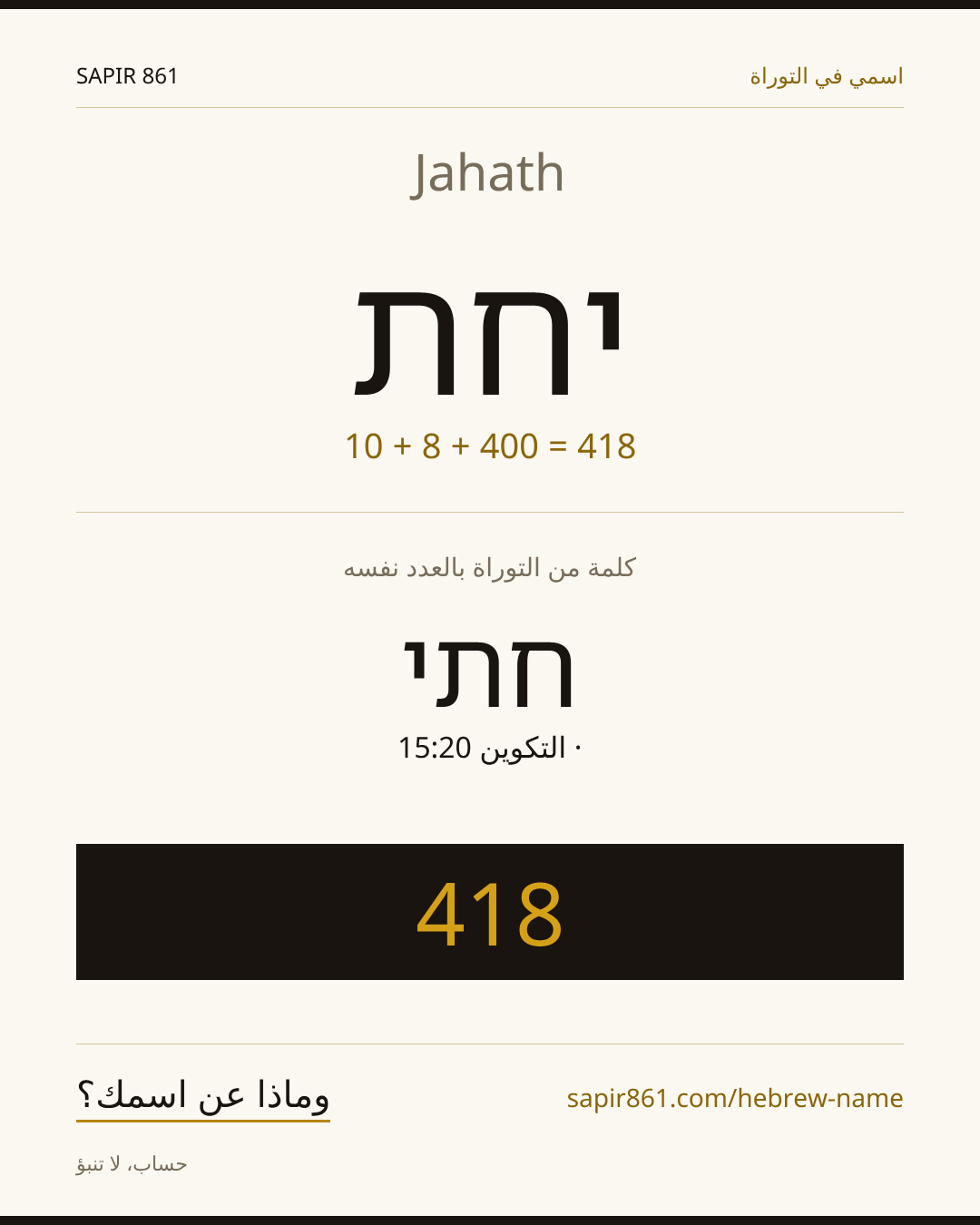 Jahath — יחת