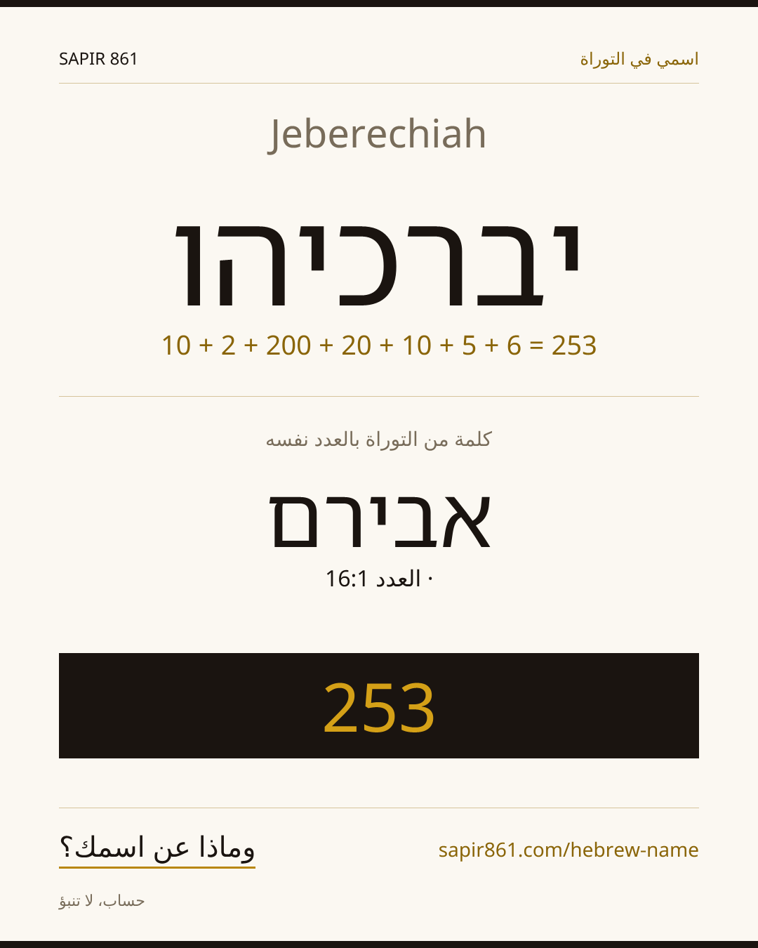 Jeberechiah — יברכיהו