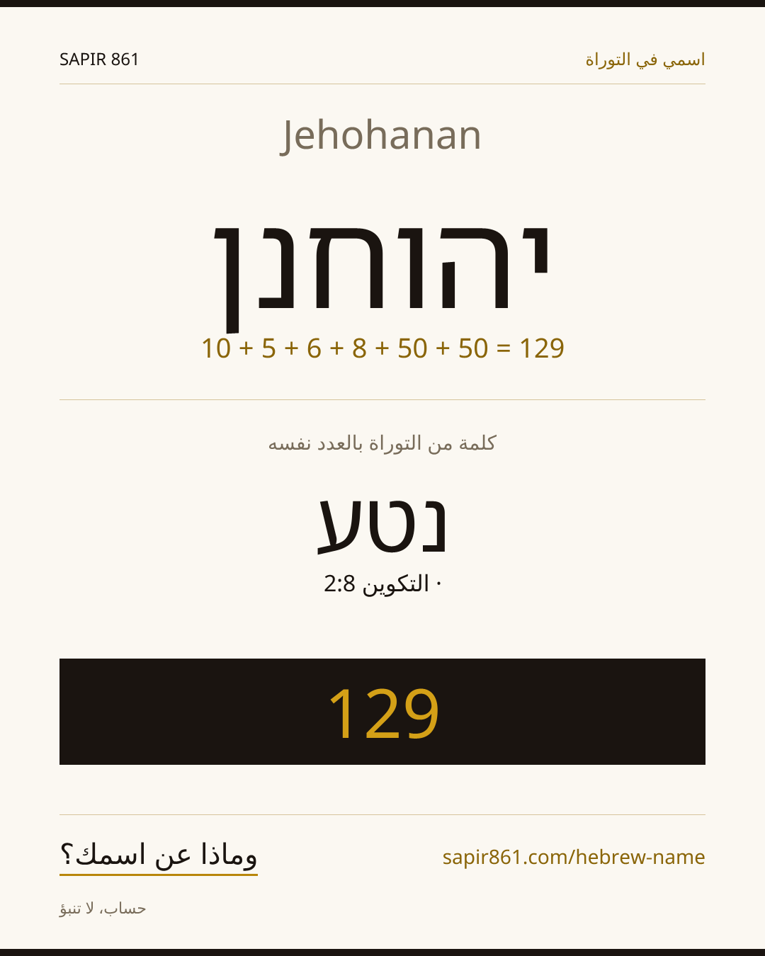 Jehohanan — יהוחנן