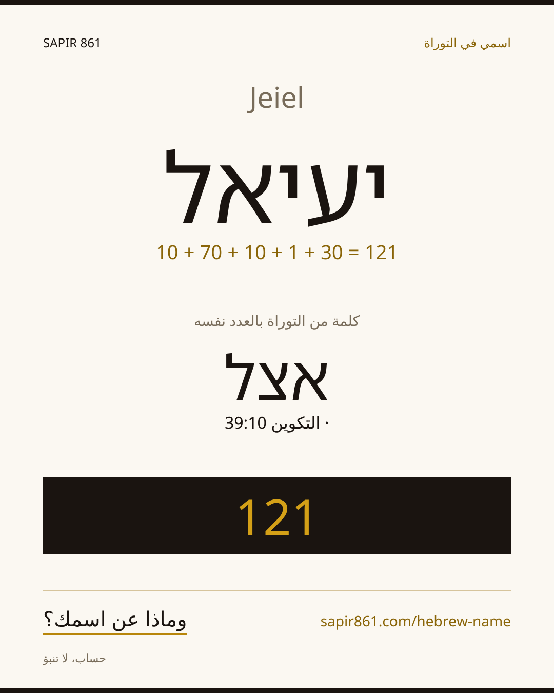Jeiel — יעיאל