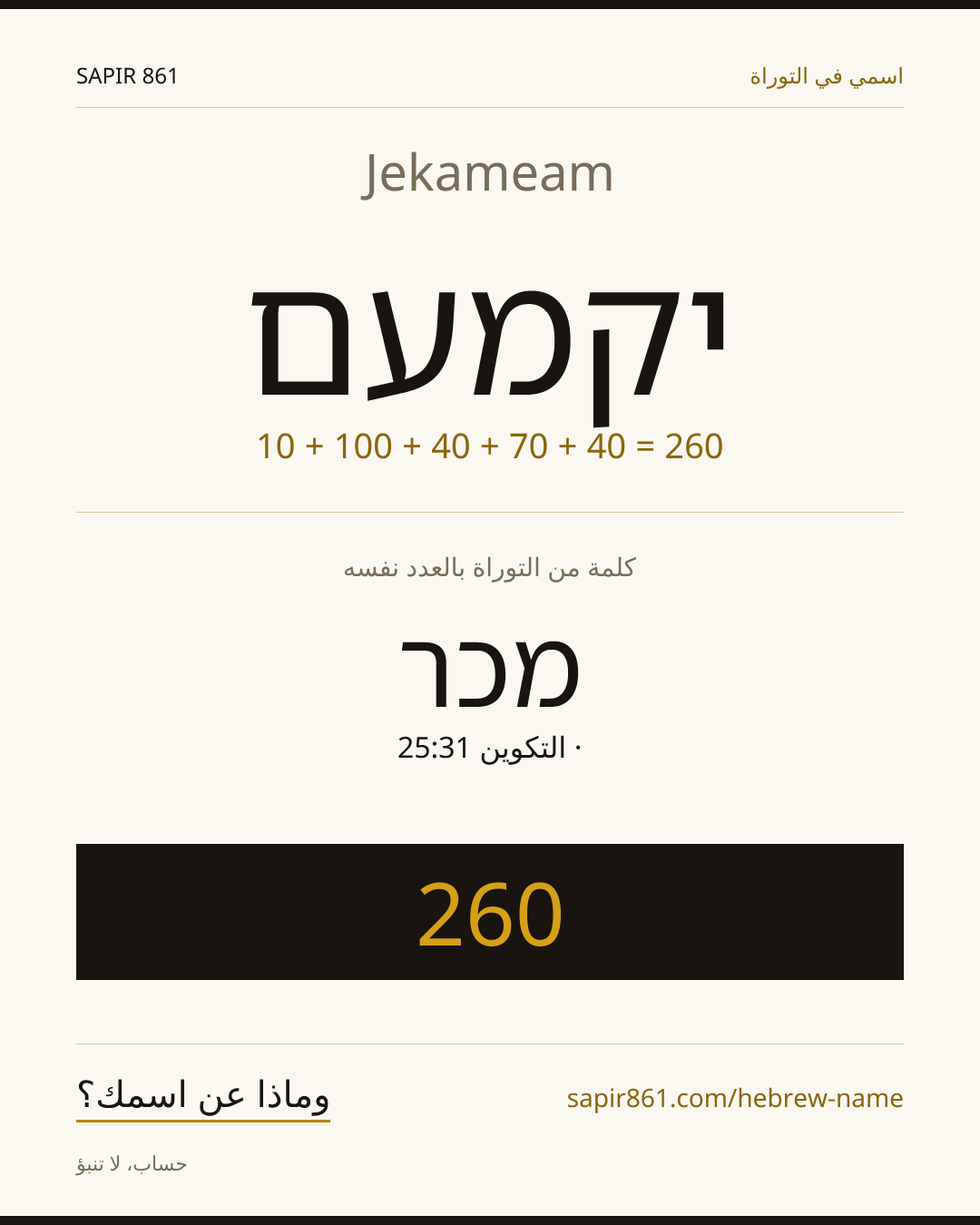 Jekameam — יקמעם