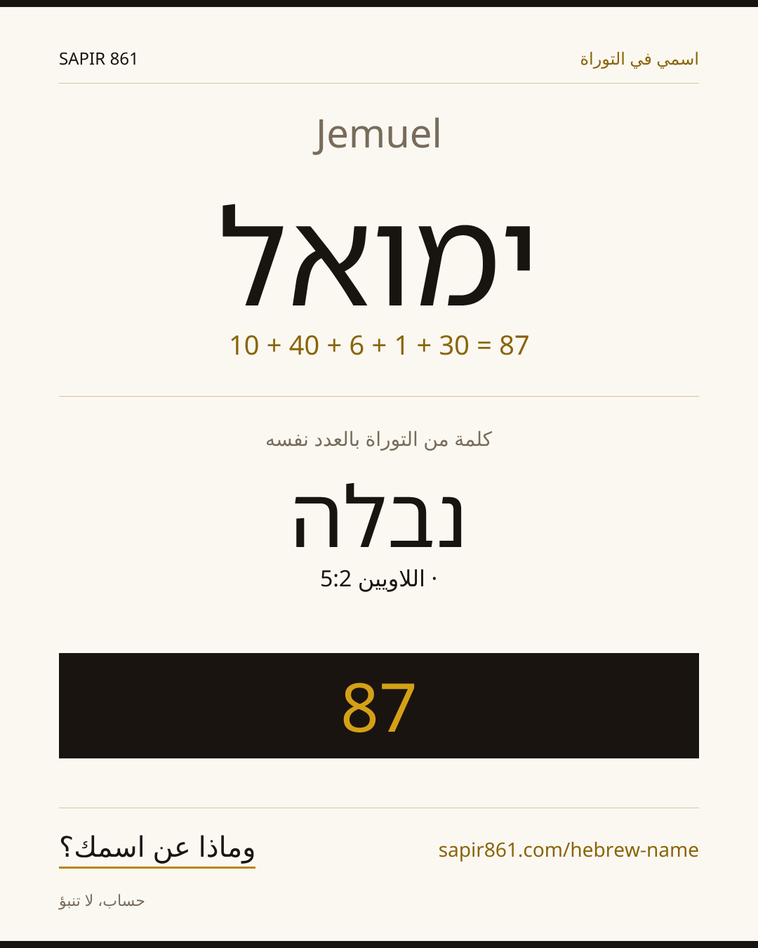 Jemuel — ימואל