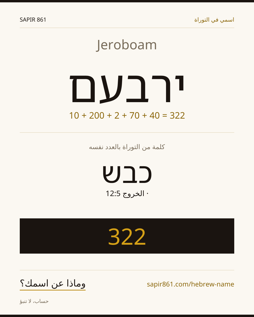 Jeroboam — ירבעם