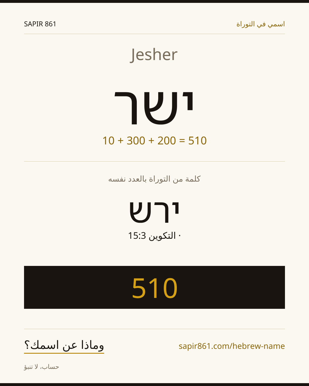 Jesher — ישר