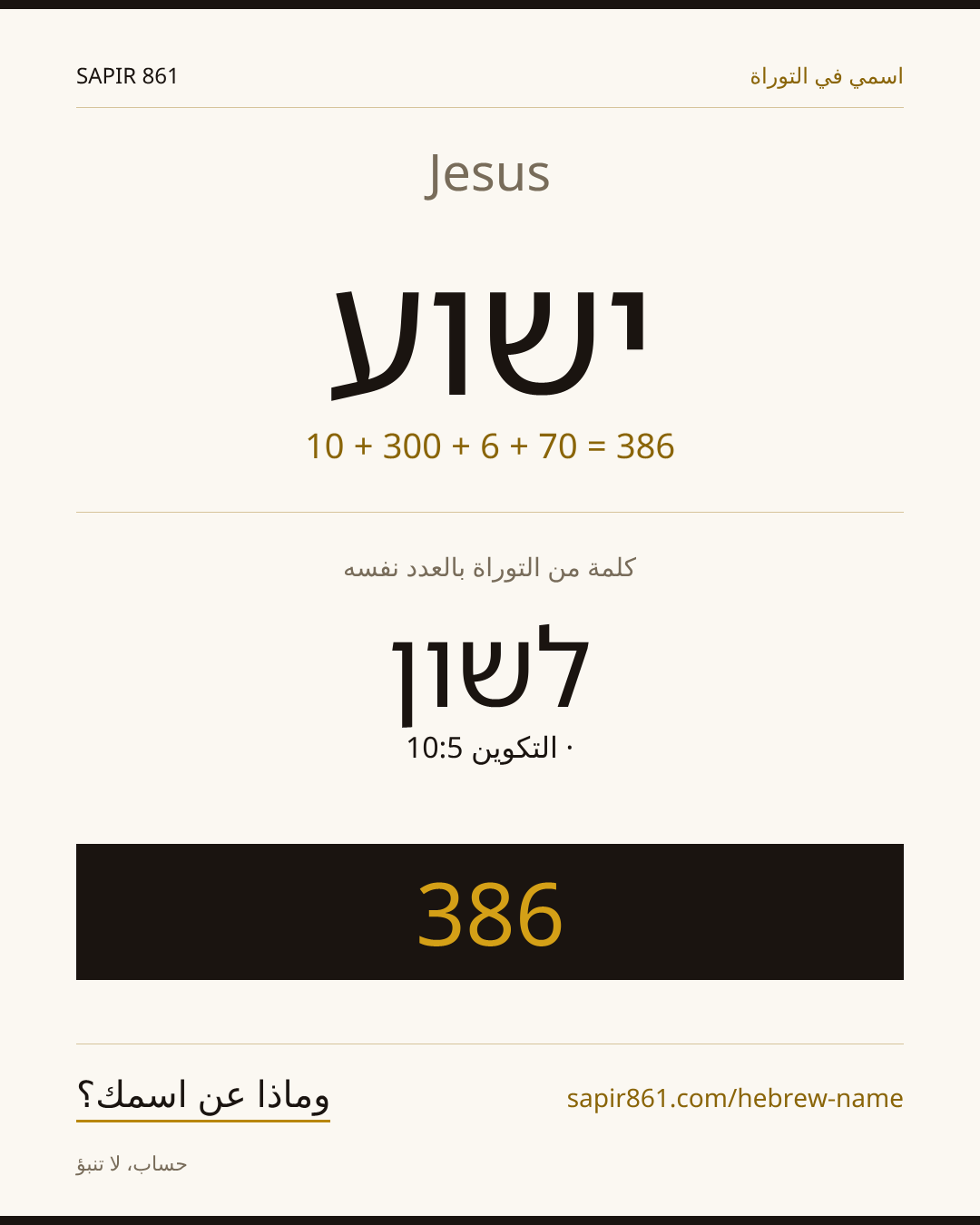 Jesus — ישוע