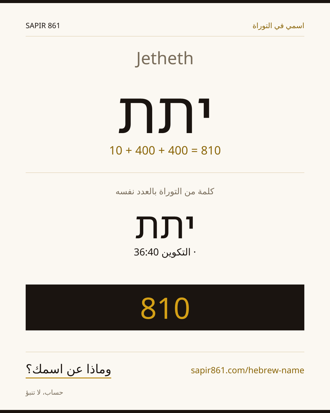 Jetheth — יתת