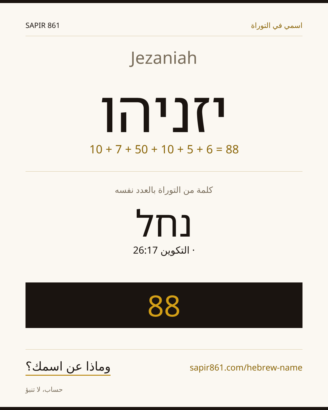 Jezaniah — יזניהו