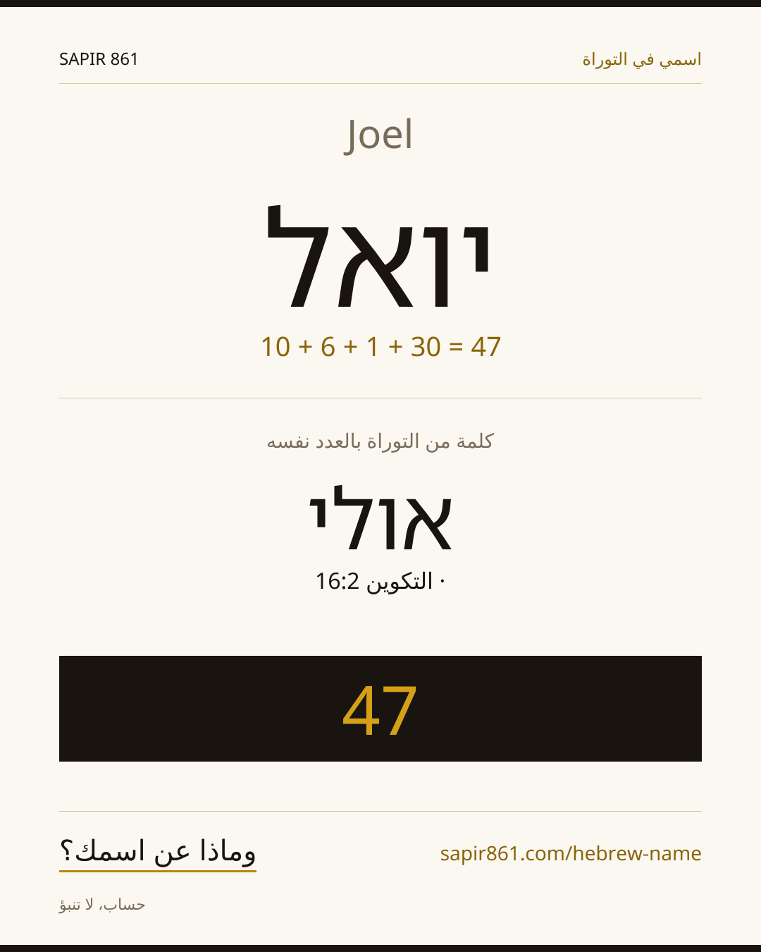 Joel — יואל