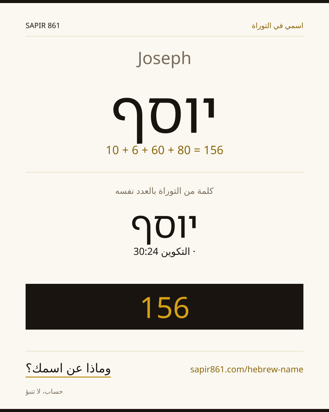 Joseph — יוסף