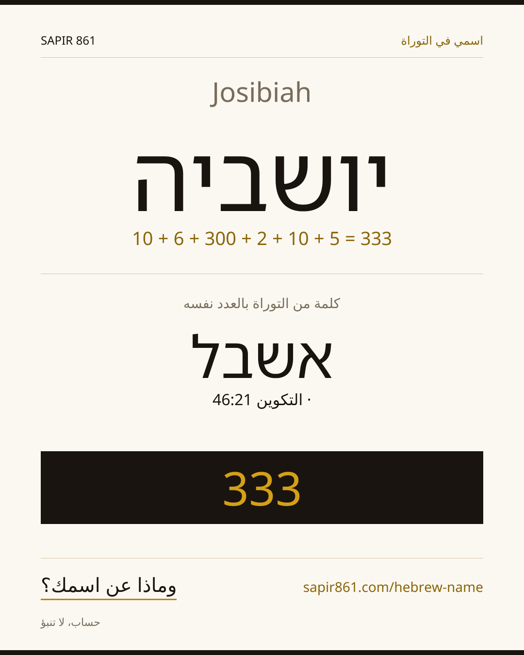Josibiah — יושביה