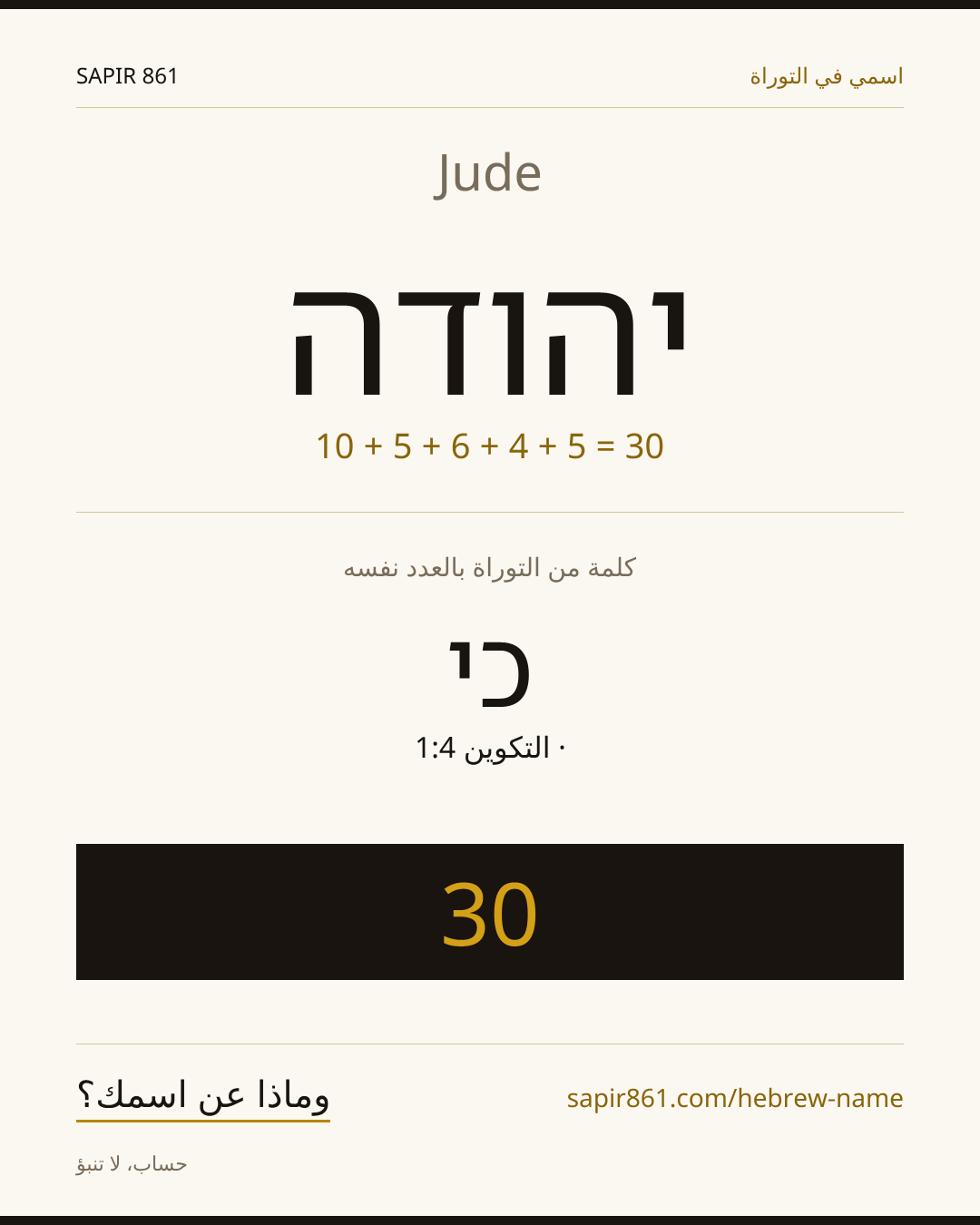 Jude — יהודה