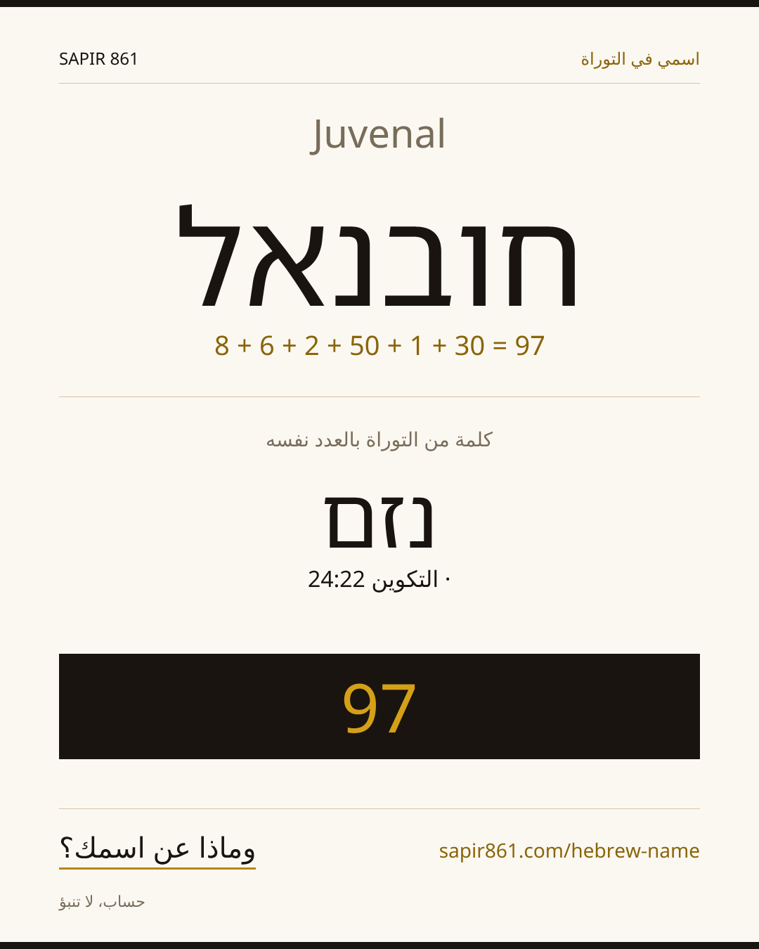 Juvenal — חובנאל