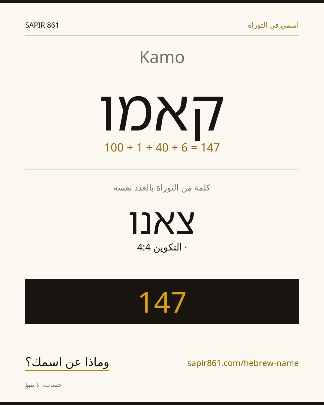 Kamo — קאמו