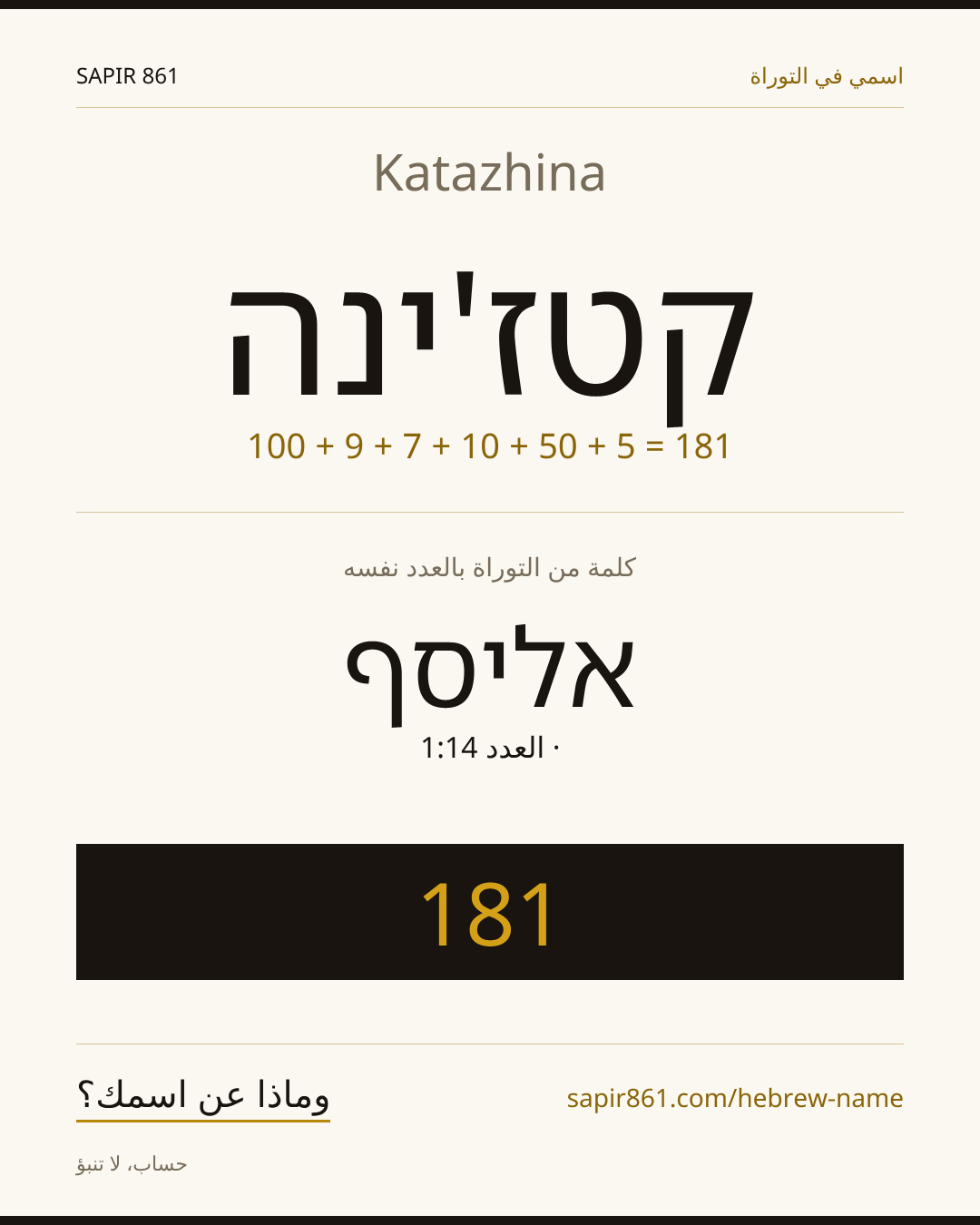 Katazhina — קטז'ינה