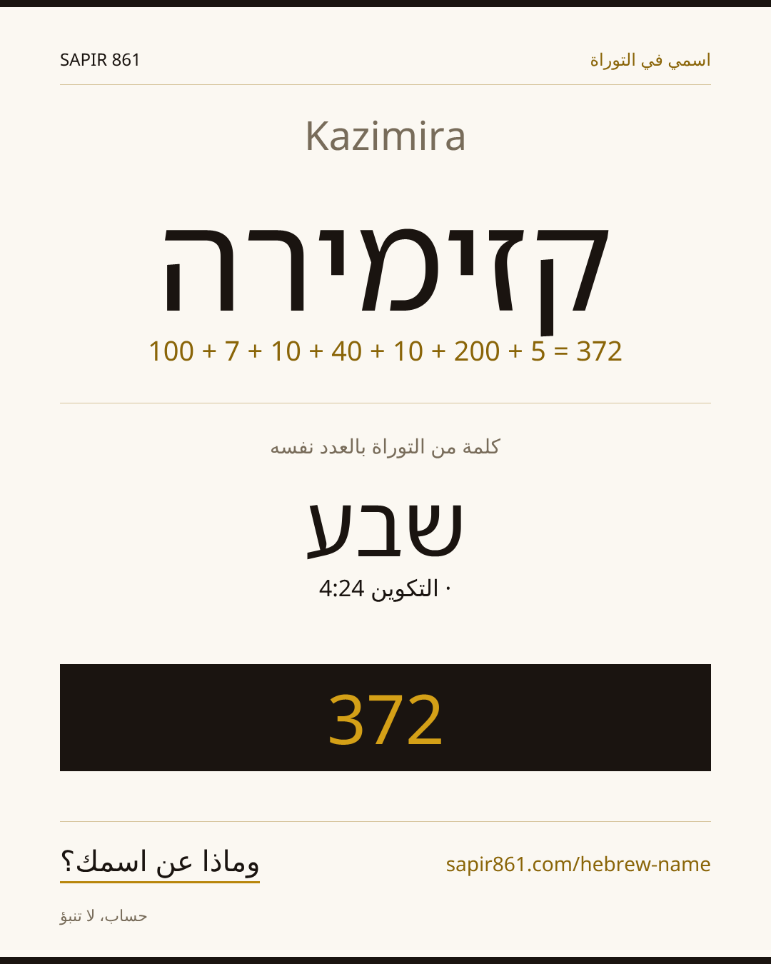 Kazimira — קזימירה