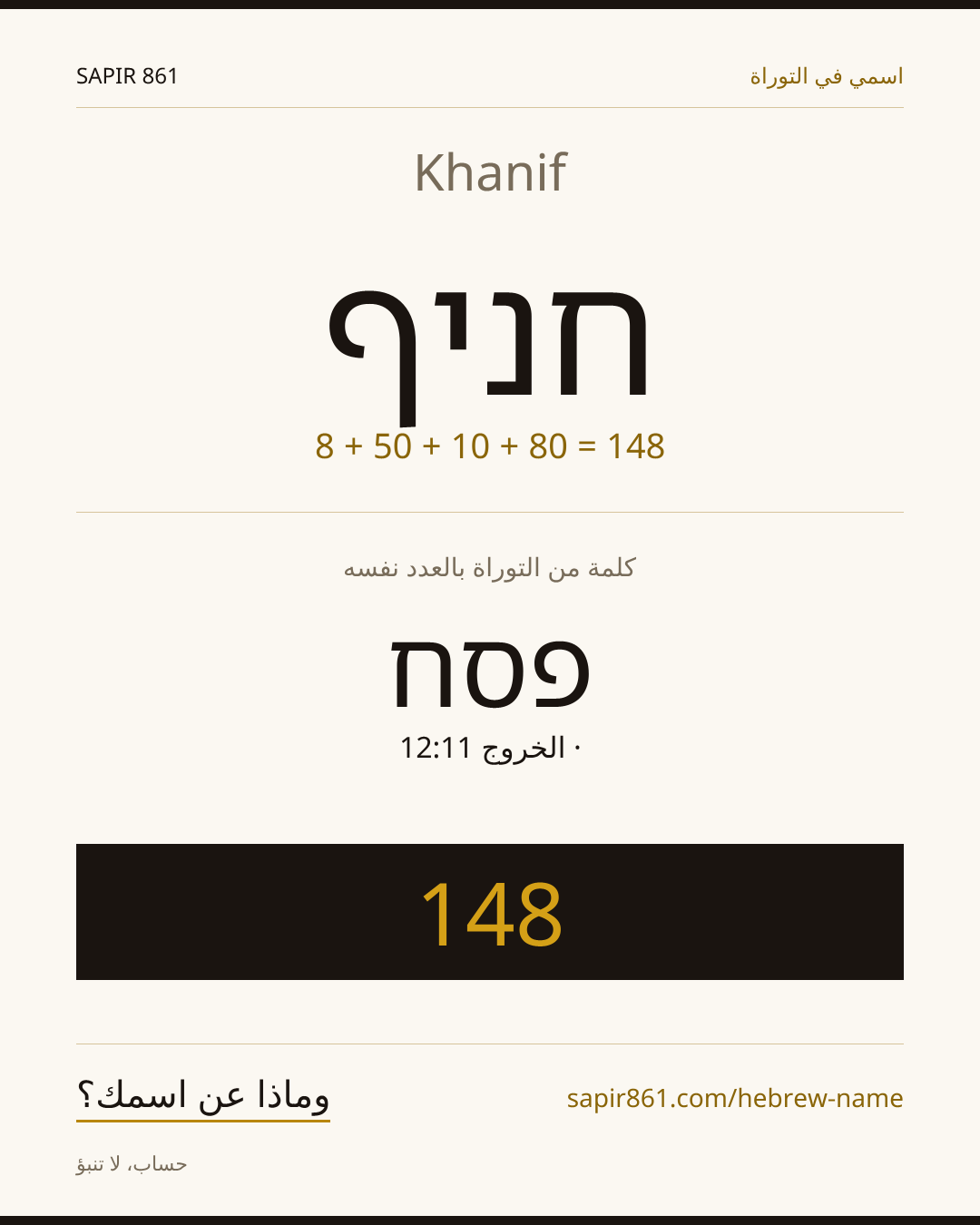 Khanif — חניף