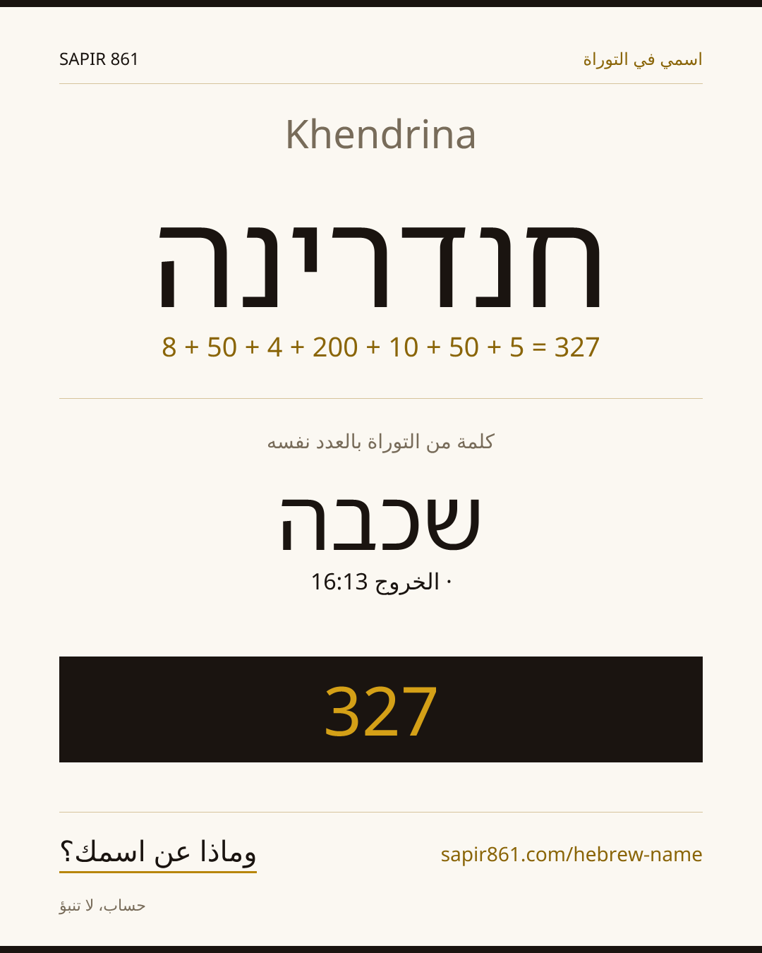 Khendrina — חנדרינה