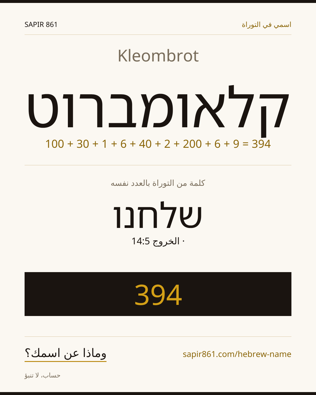 Kleombrot — קלאומברוט