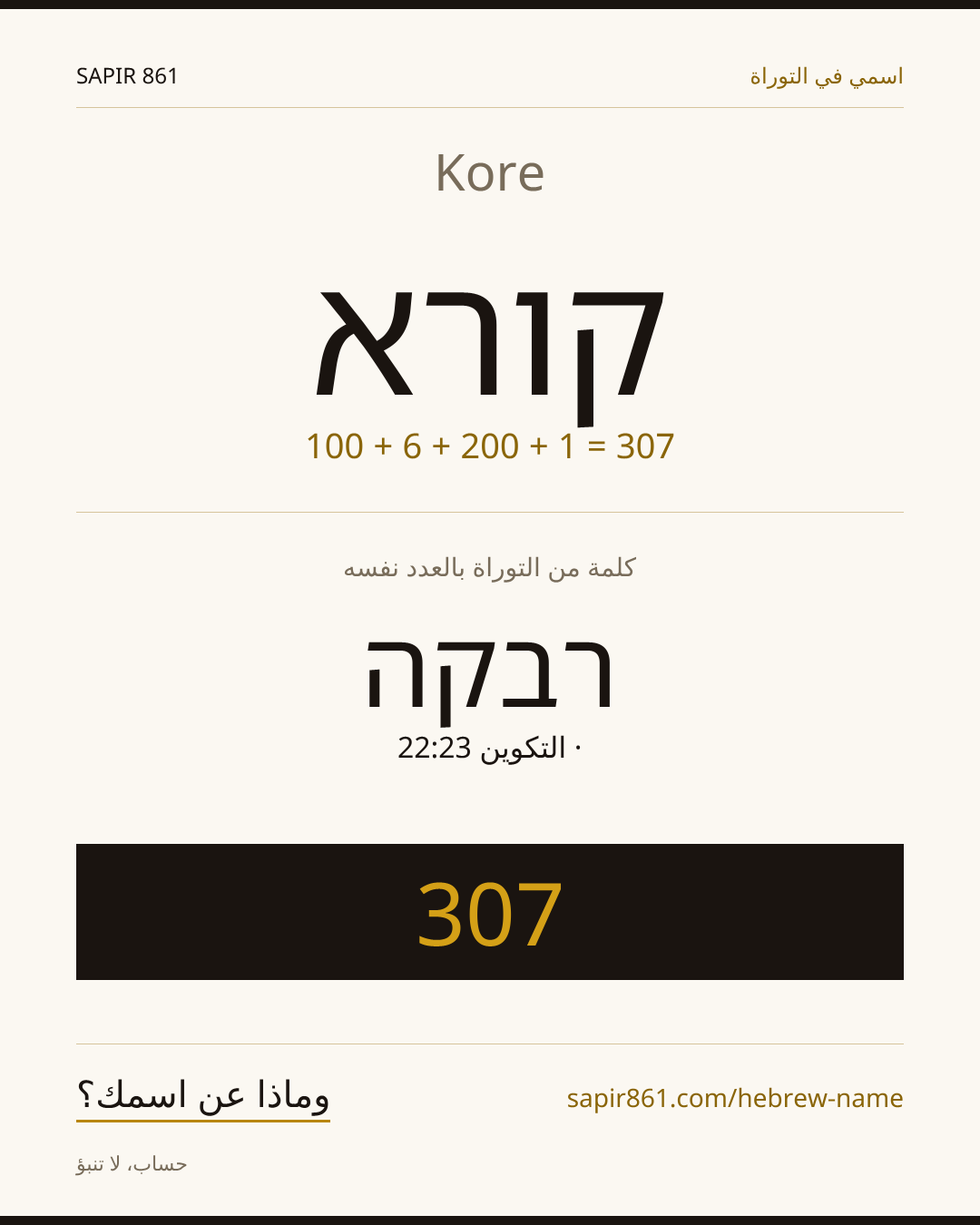 Kore — קורא
