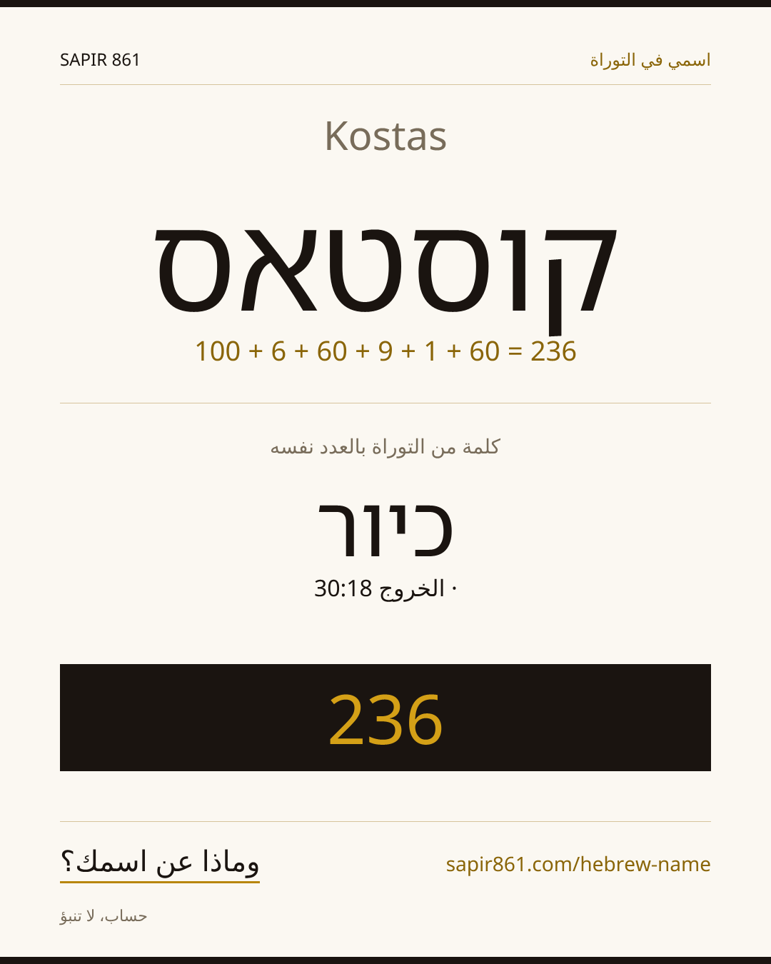 Kostas — קוסטאס