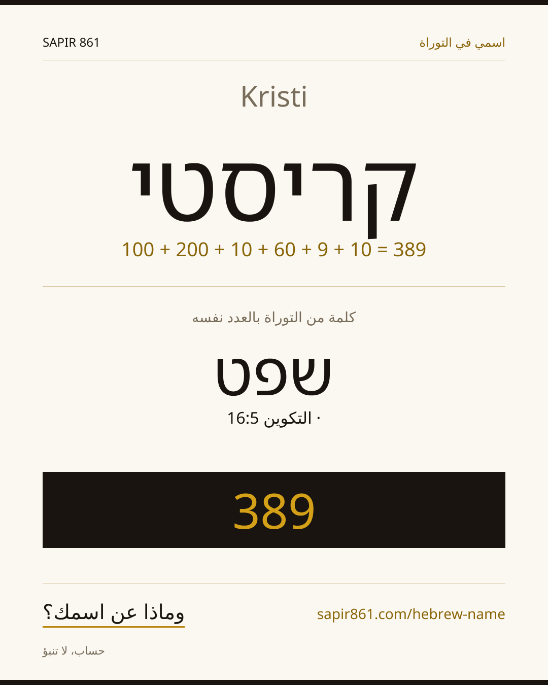 Kristi — קריסטי