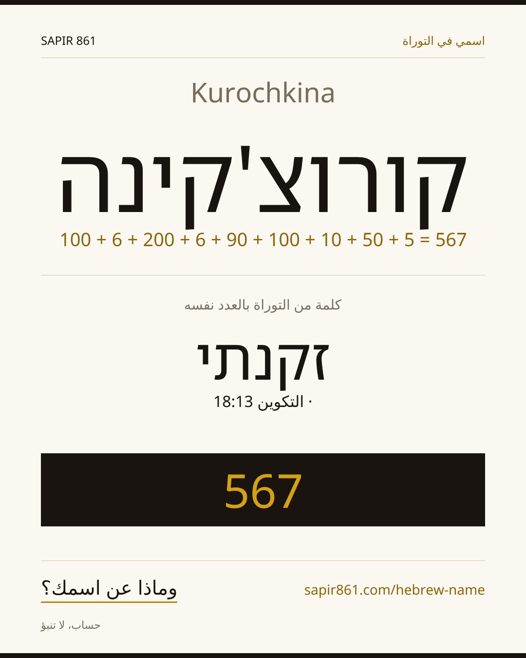 Kurochkina — קורוצ'קינה