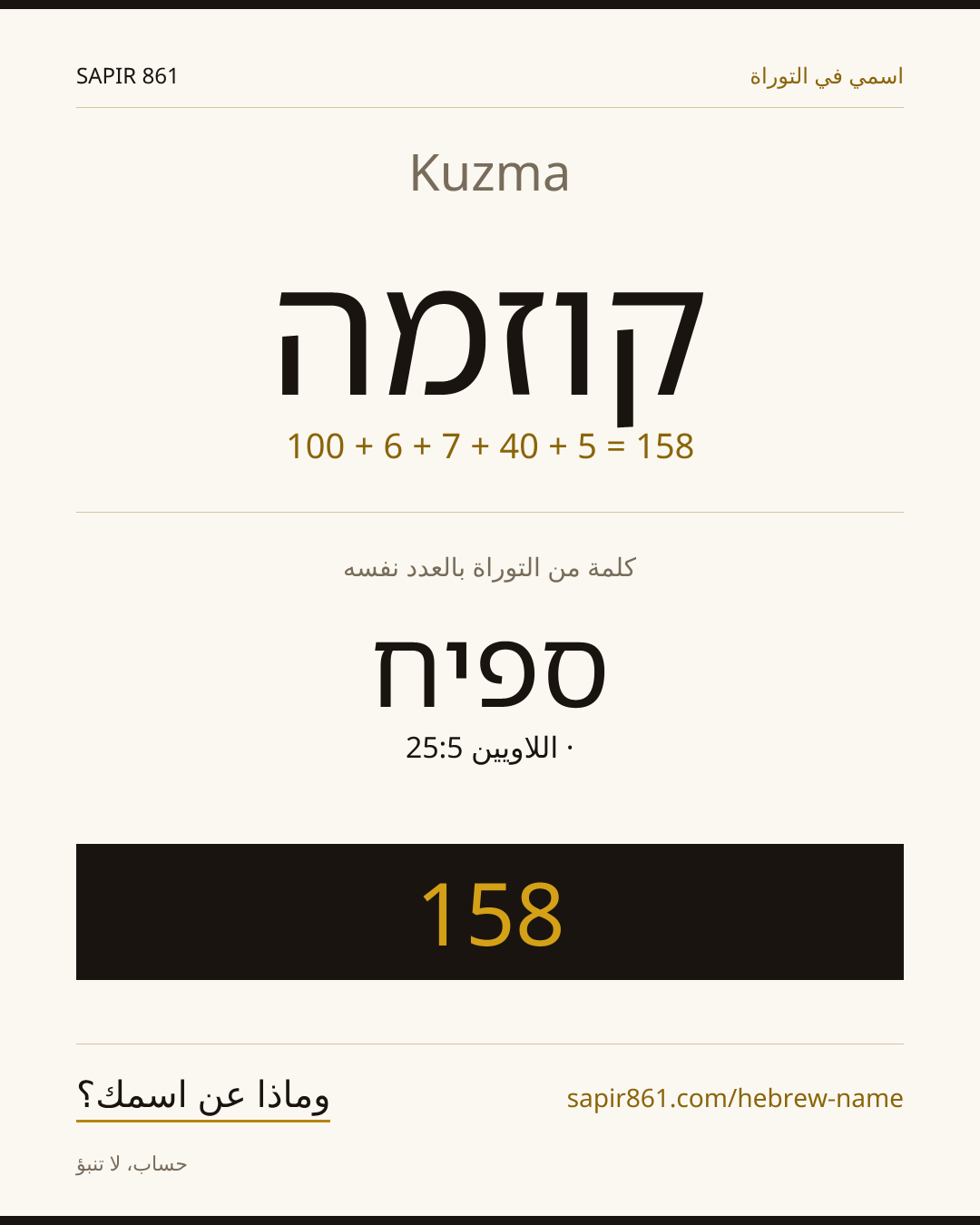 Kuzma — קוזמה