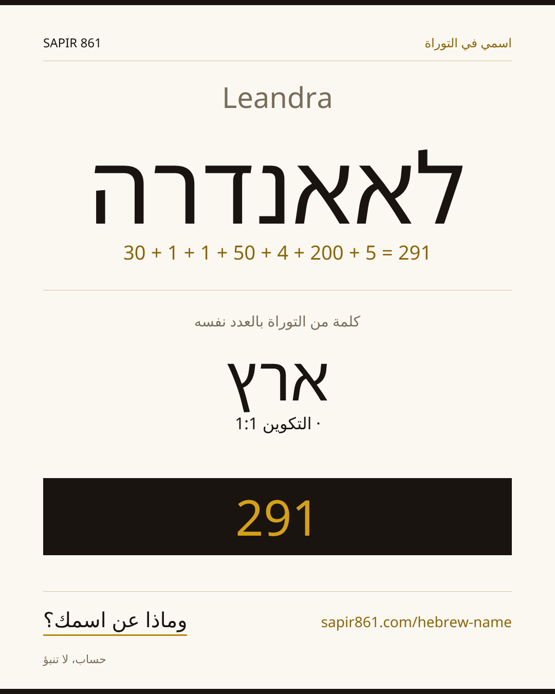Leandra — לאאנדרה