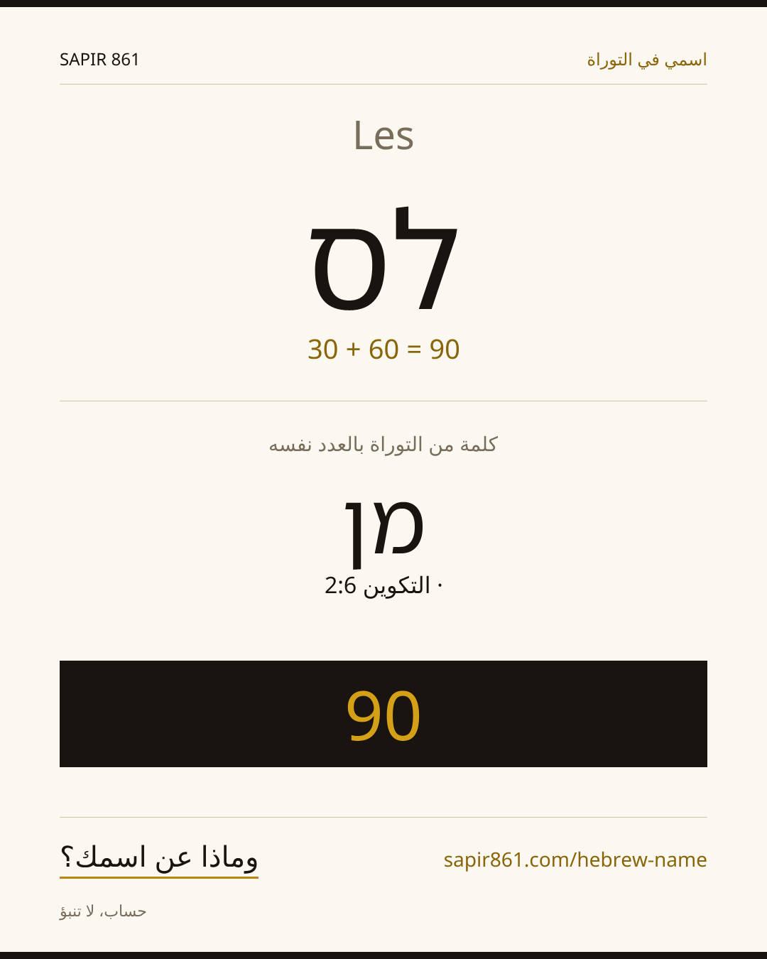 Les — לס
