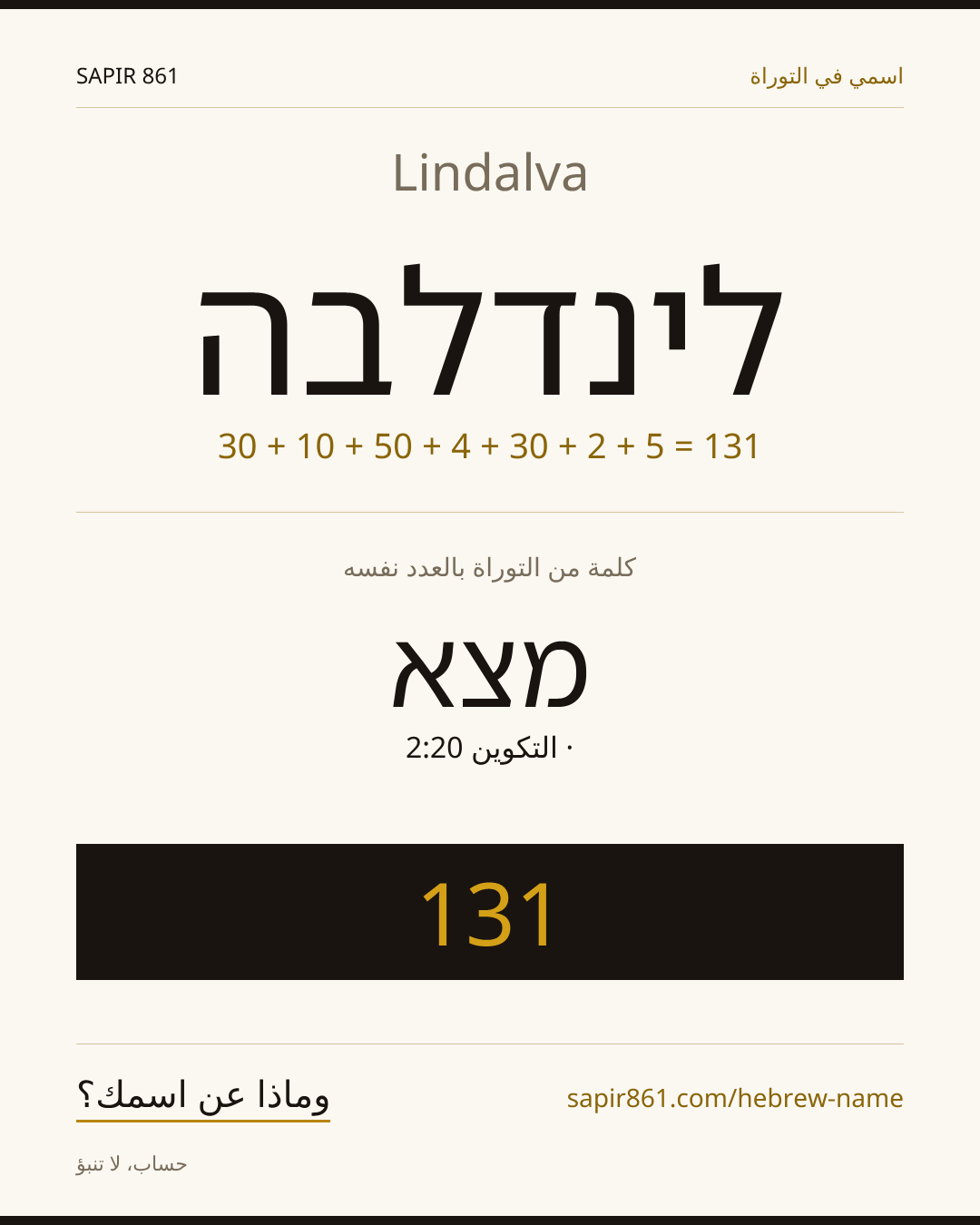 Lindalva — לינדלבה