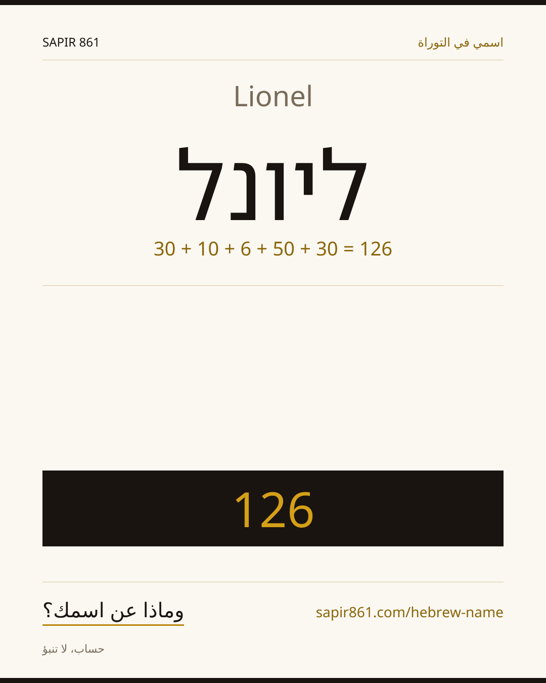 Lionel — ליונל