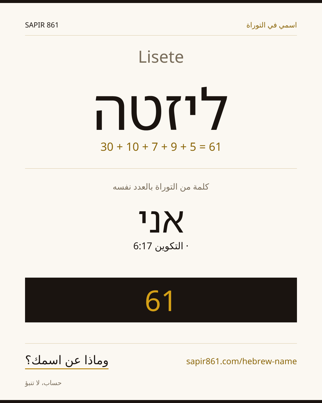 Lisete — ליזטה