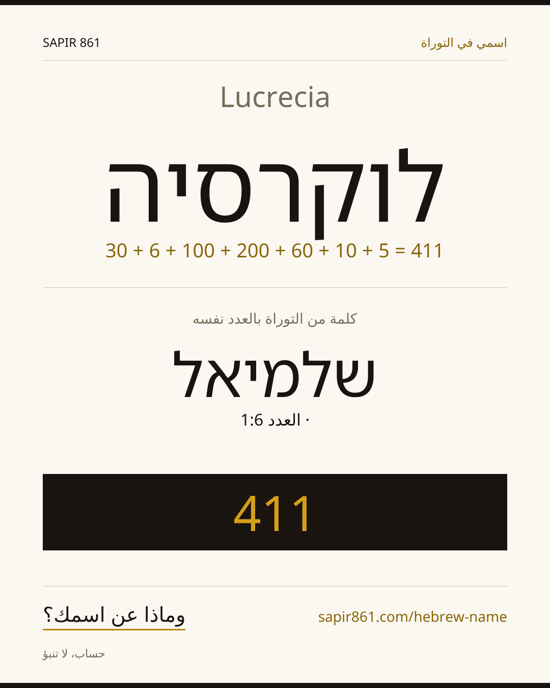 Lucrecia — לוקרסיה