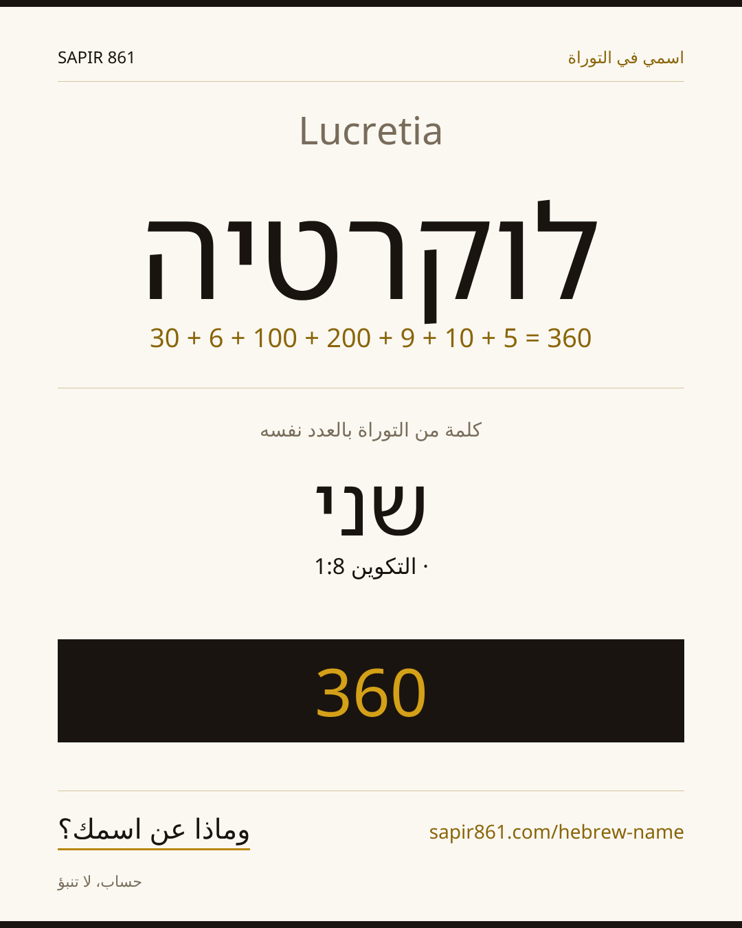 Lucretia — לוקרטיה
