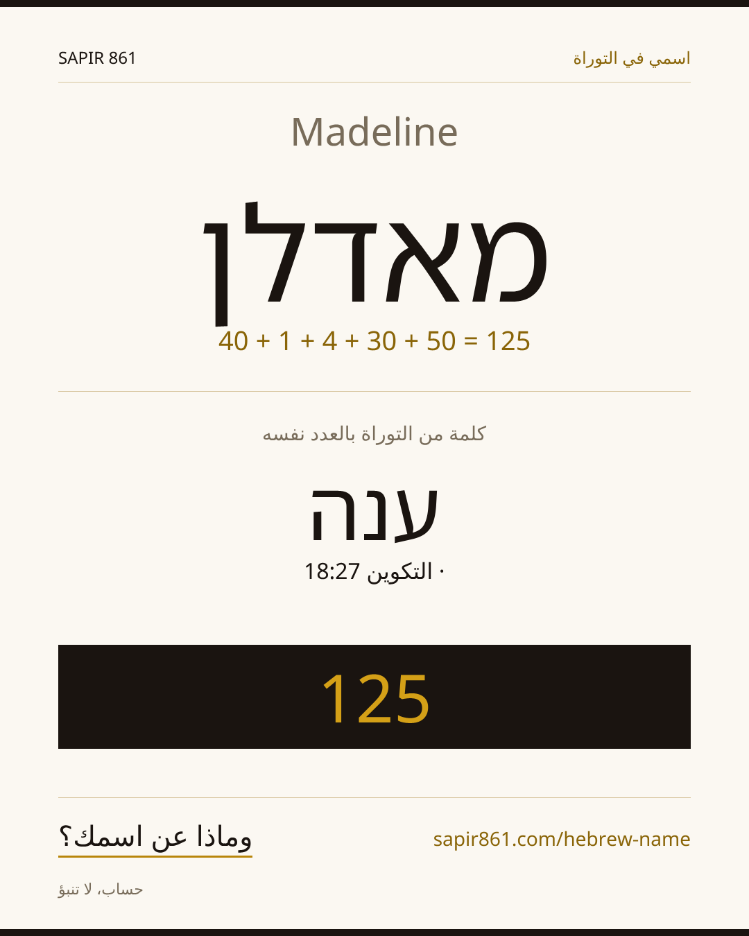 Madeline — מאדלן