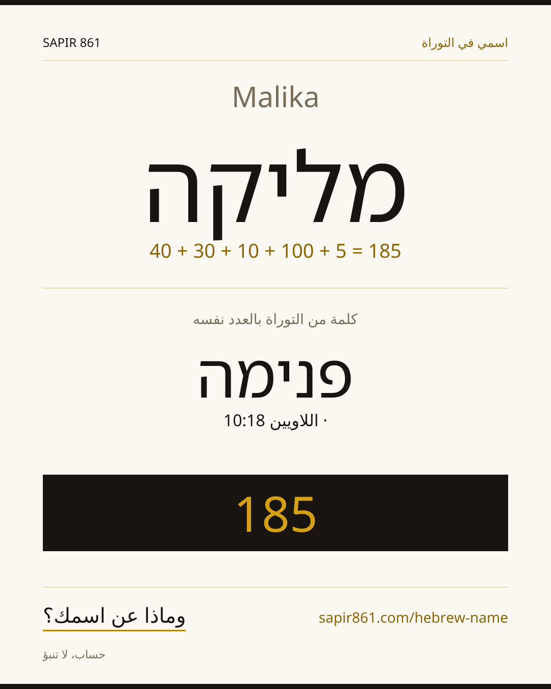 Malika — מליקה