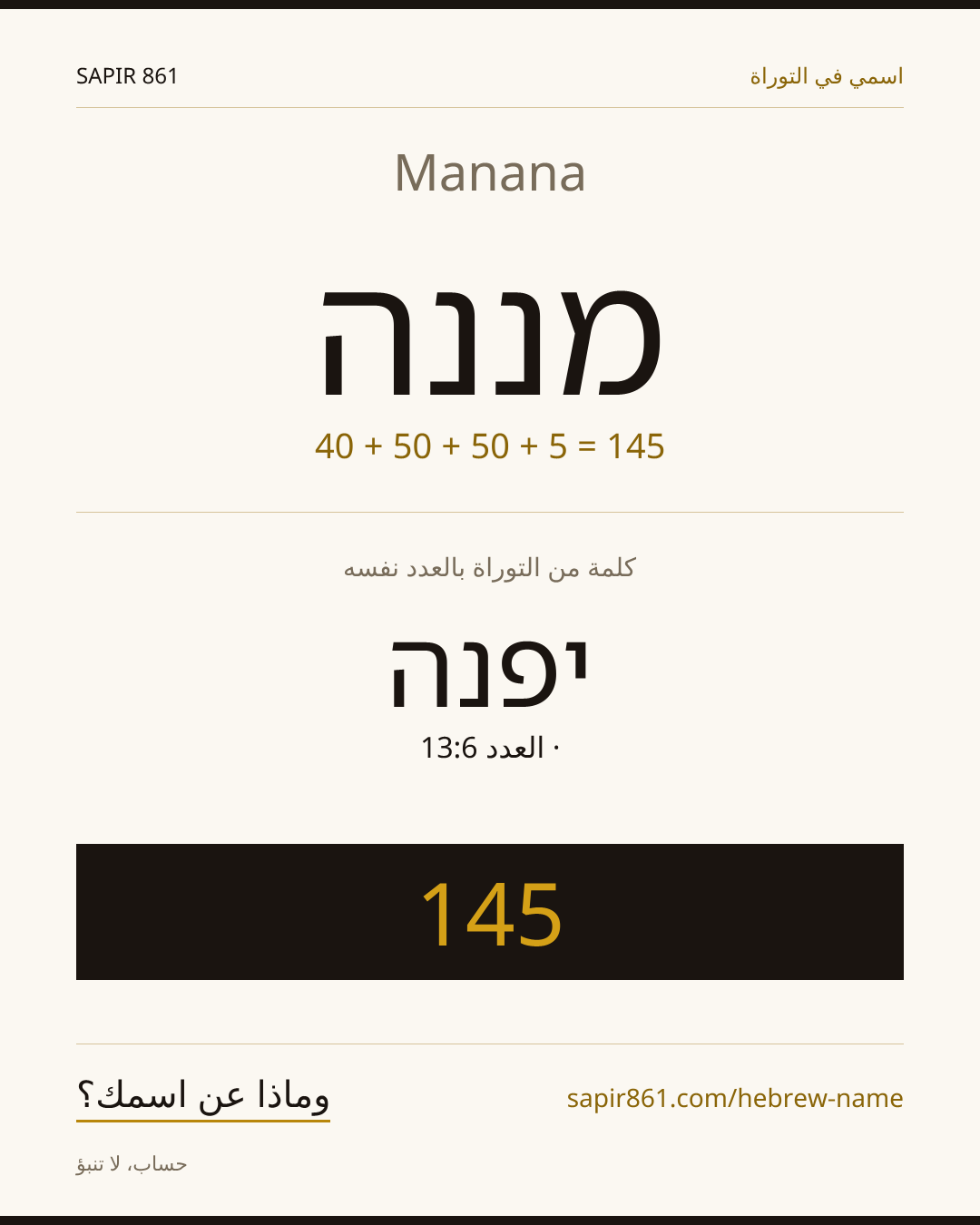 Manana — מננה