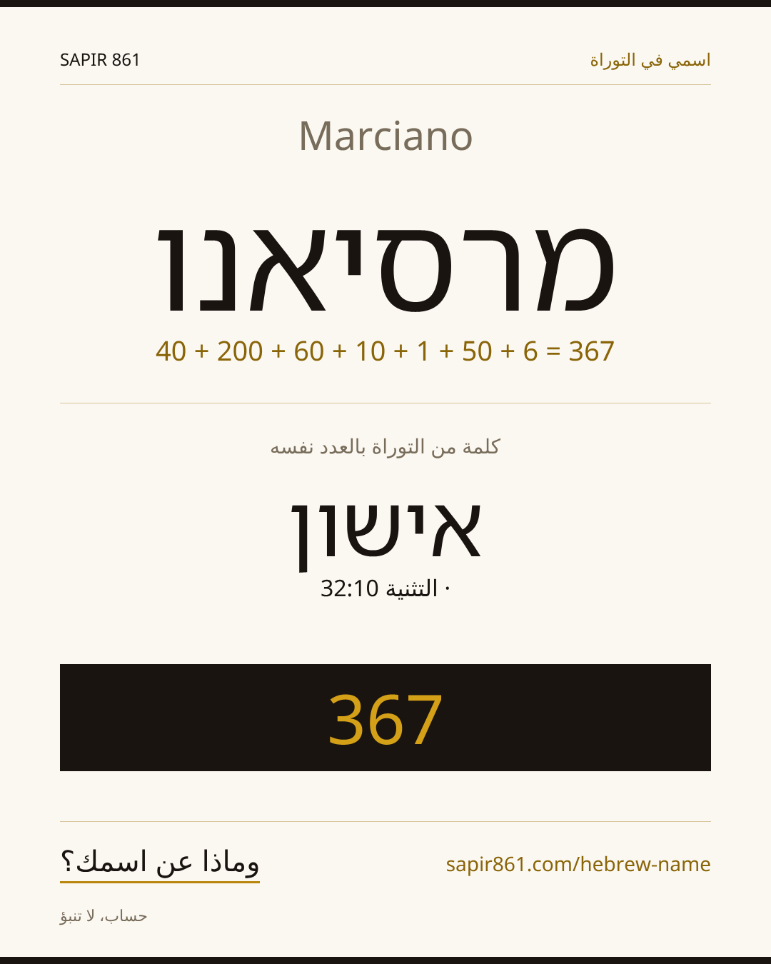 Marciano — מרסיאנו