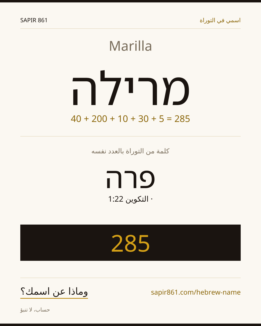 Marilla — מרילה