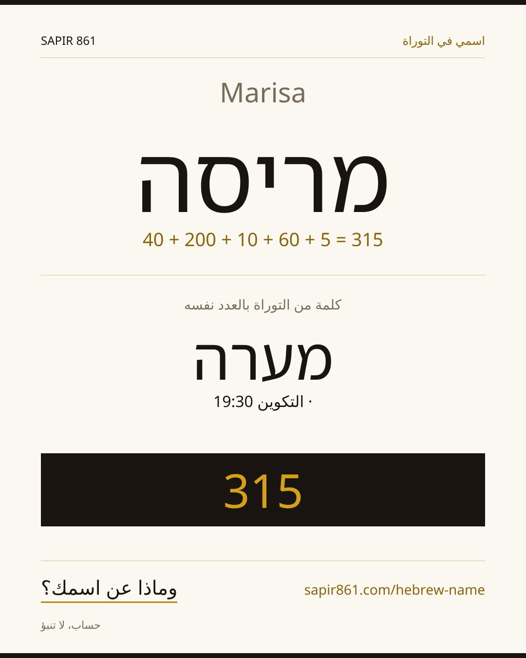 Marisa — מריסה
