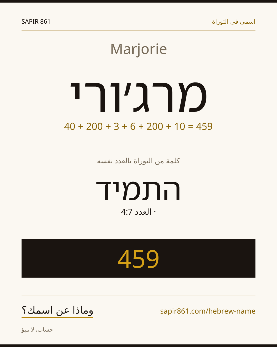 Marjorie — מרג׳ורי