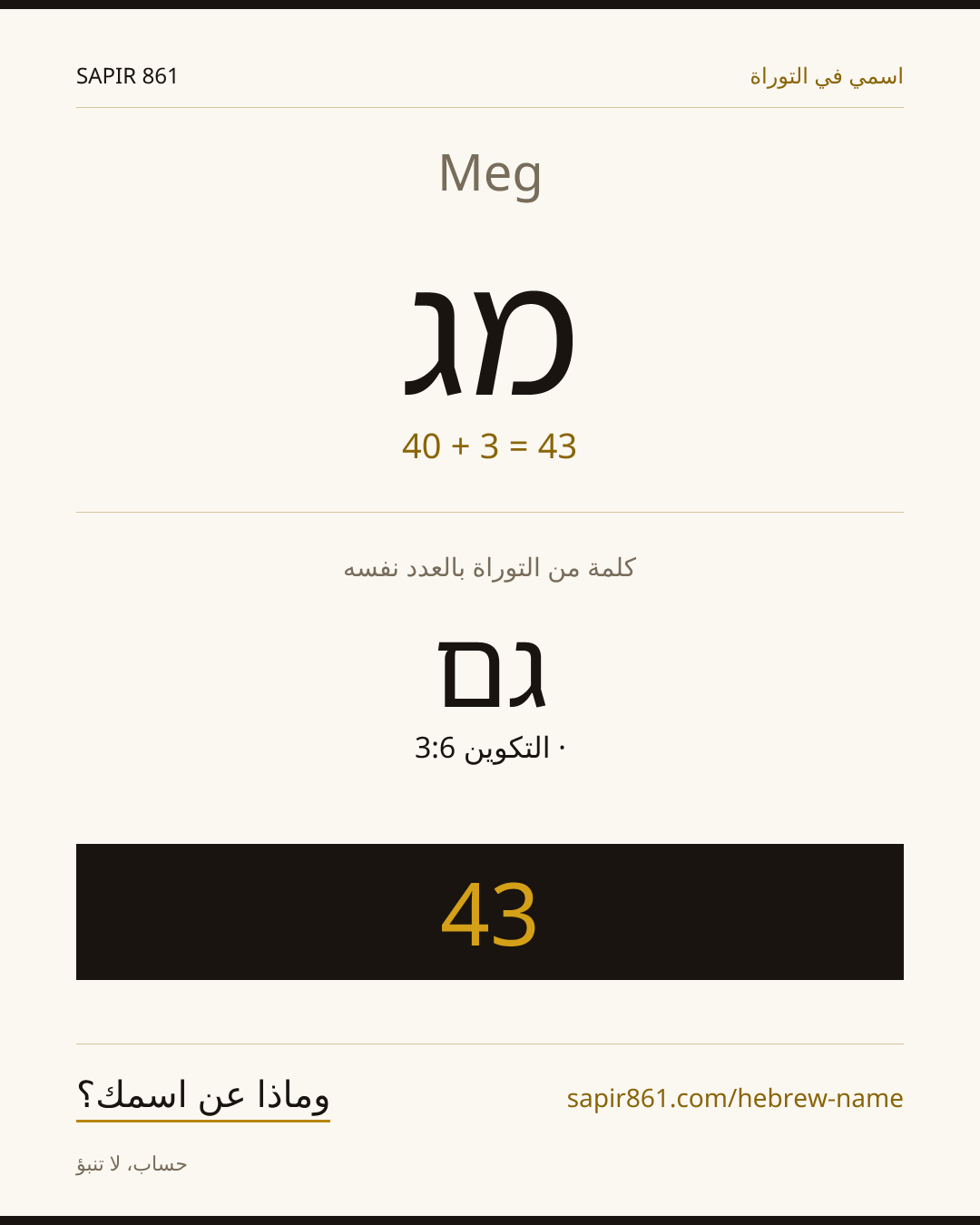 Meg — מג