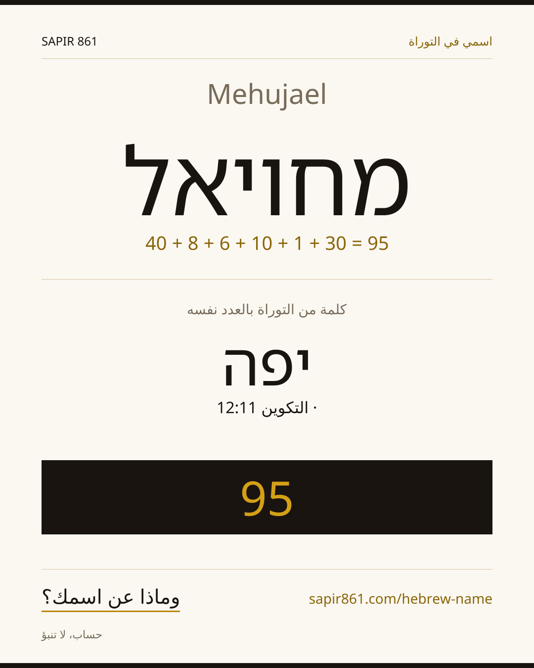 Mehujael — מחויאל