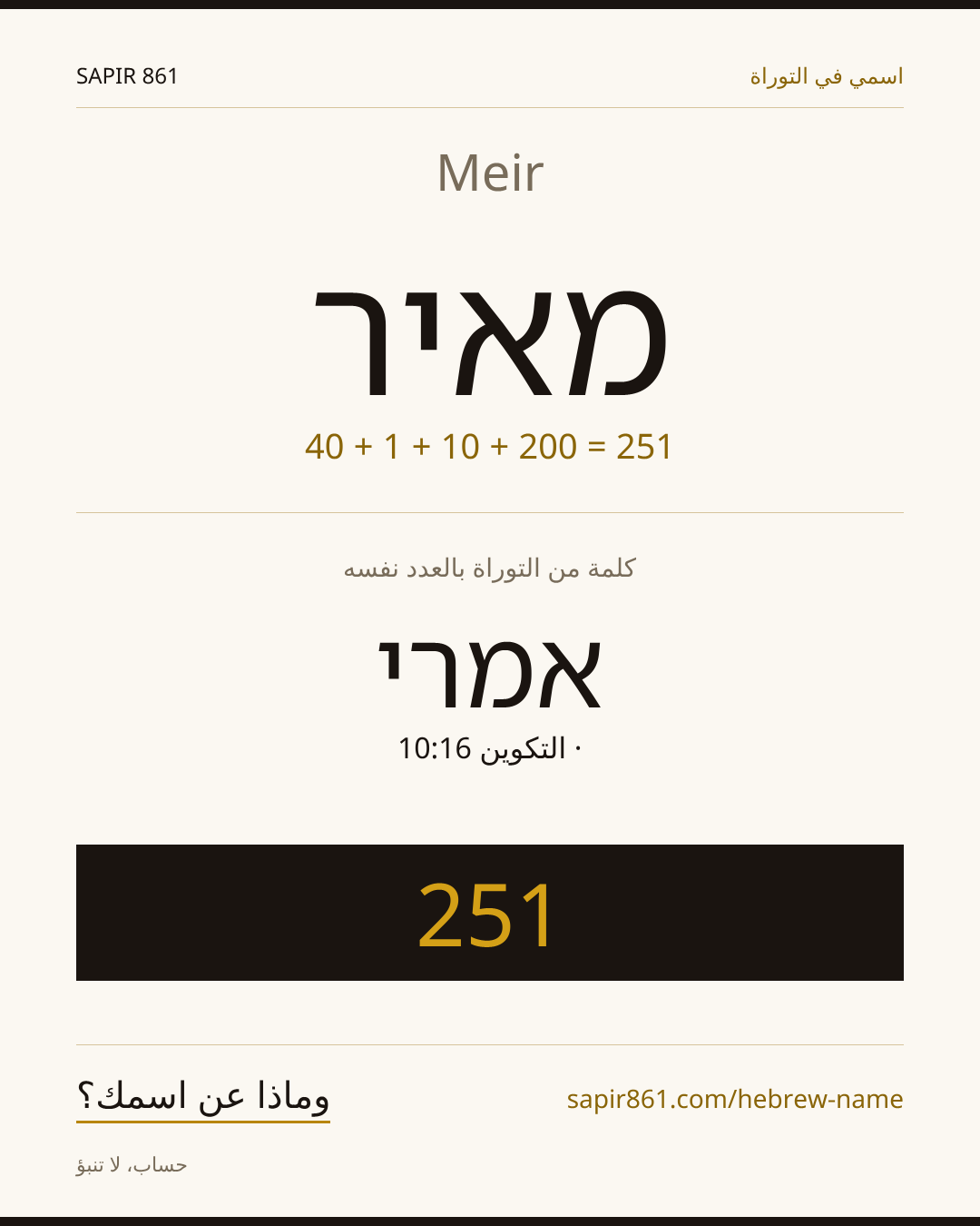Meir — מאיר