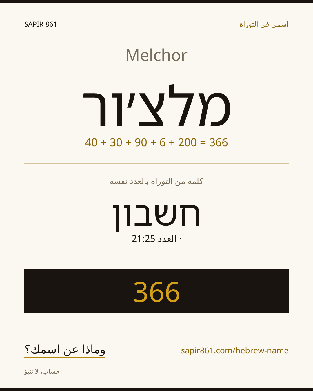 Melchor — מלצ׳ור