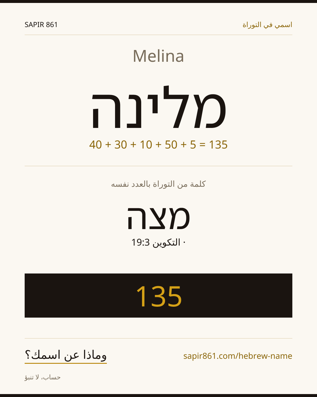 Melina — מלינה